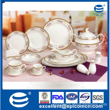new design bone china dinner set Russia stylish royal fine bone china dinnerware, China manufacturer